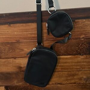Lululemon Athletica Black Crossbody Bag Minimalist Design